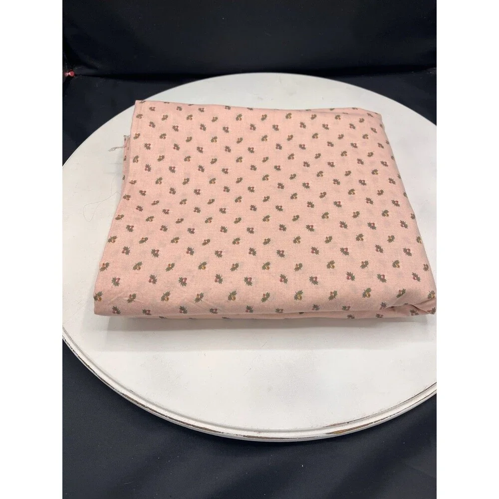 Marcus Bros. Textiles Inc Pink Floral Cotton Fabric Remnant for Quilting Crafts